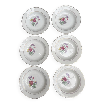 Assiettes creuses Digoin Sarreguemines
