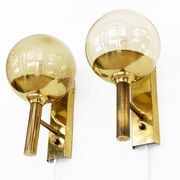 Pair of wall lights/sconces by Svend Mejlstrøm for Mejlstrøm Belysning. Denmark 1960s