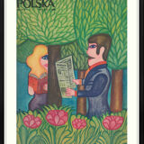 Unframed set of print covers of polska magazine from 1969 by Andrzej Krajewski
