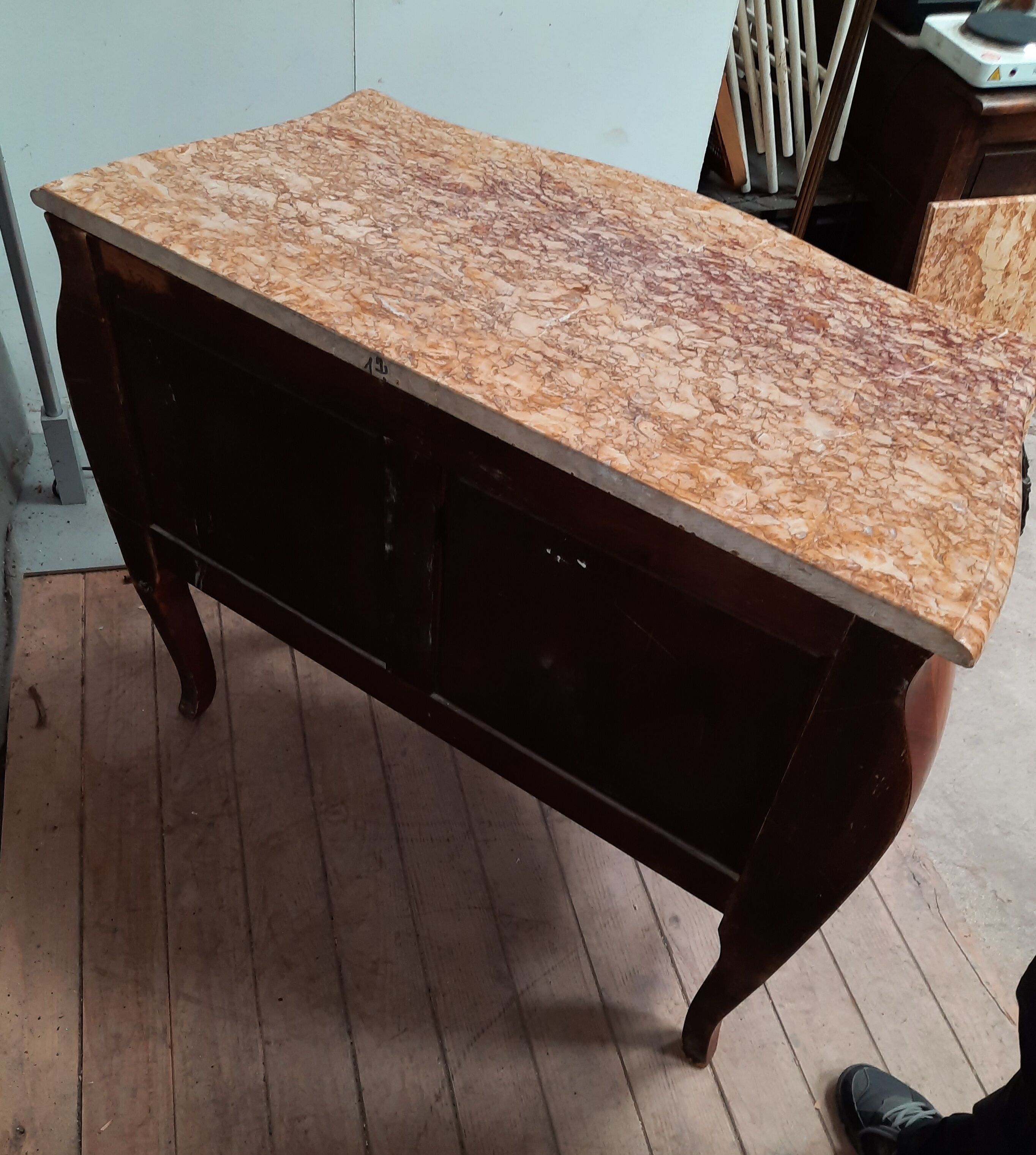 Commode in Louis XV style marquetry