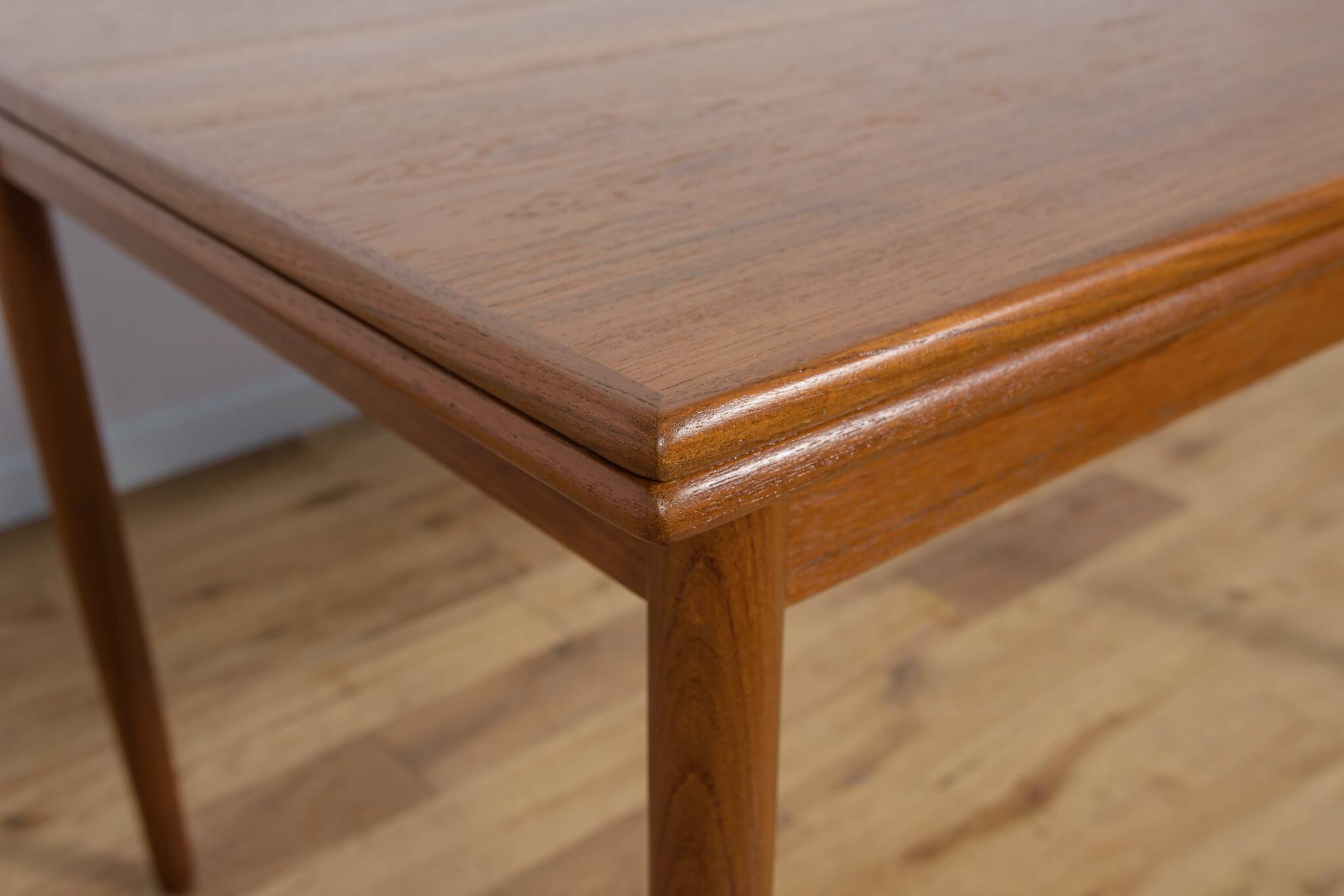 Mid Century Teak Extendable Dining Table, Denmark, 1960s