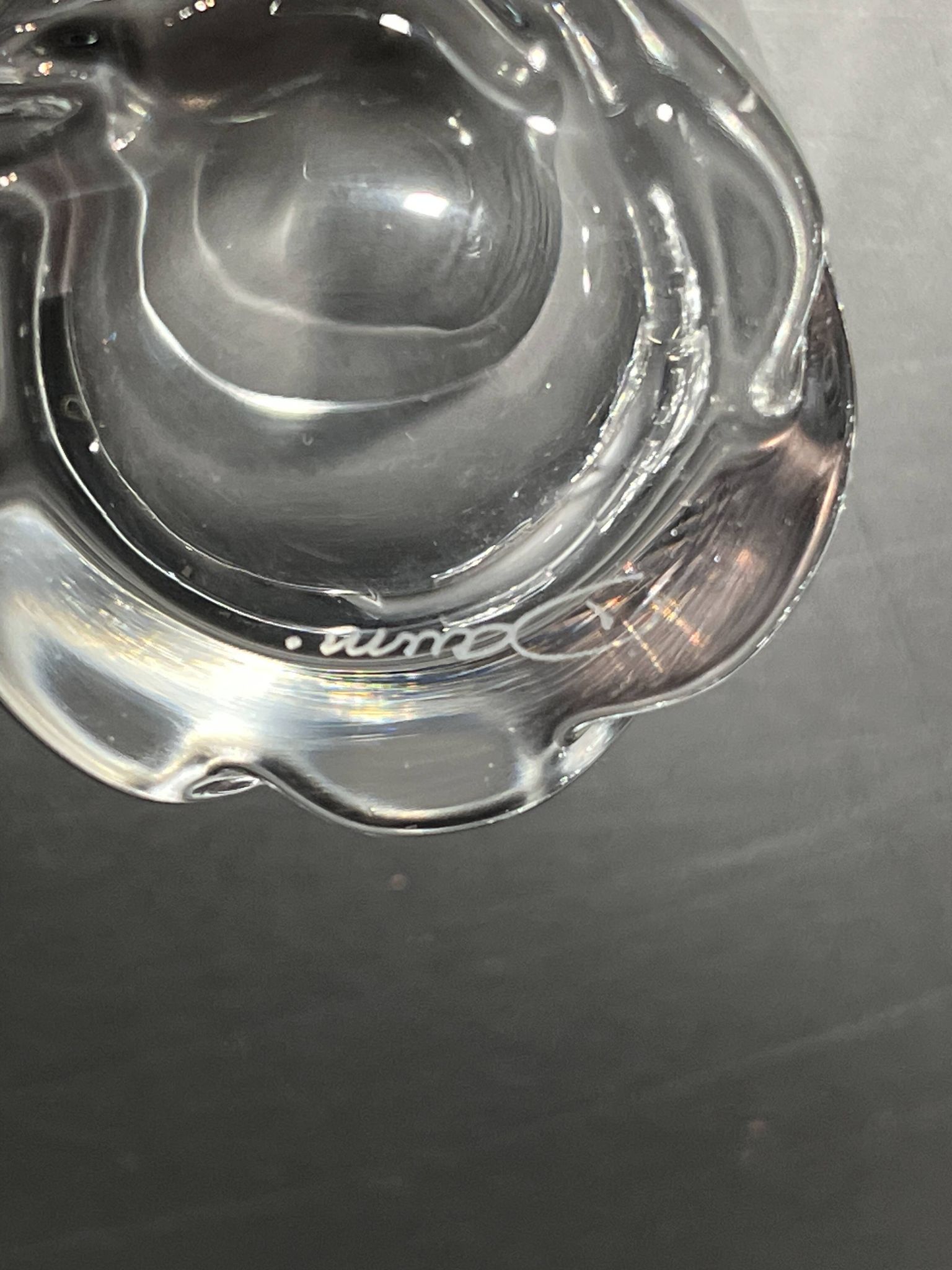 Coffret de huit verres à cocktail de la marque Daum