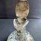 Aiguière – Verre gravé et métal argenté – Décor gui