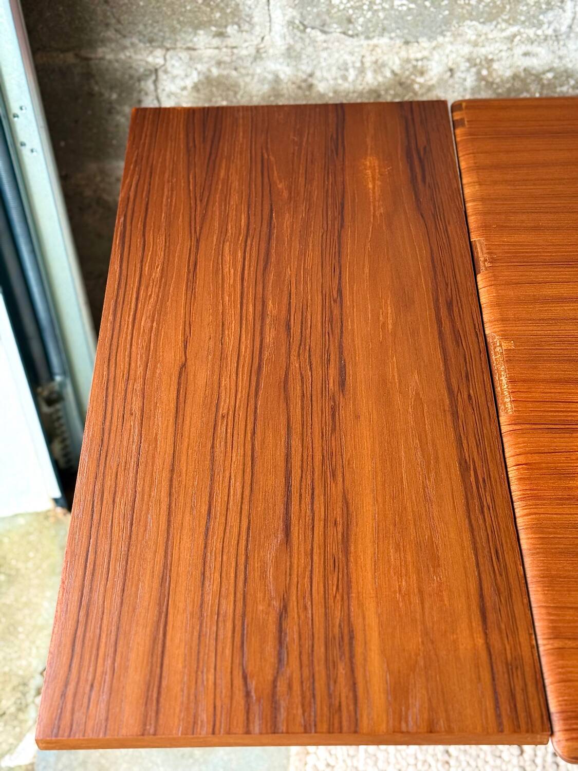 Scandinavian teak table with extensions, 1960s/70s.