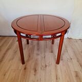 Asian table + 6 round/extendable/oval chairs in rosewood