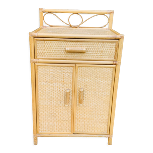 Table de chevet en rotin