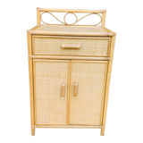 Rattan bedside table