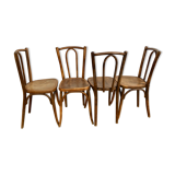 Baumann curved wood bistro chairs