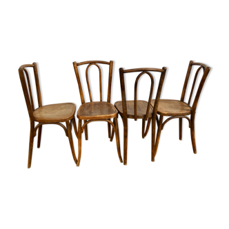 Baumann curved wood bistro chairs