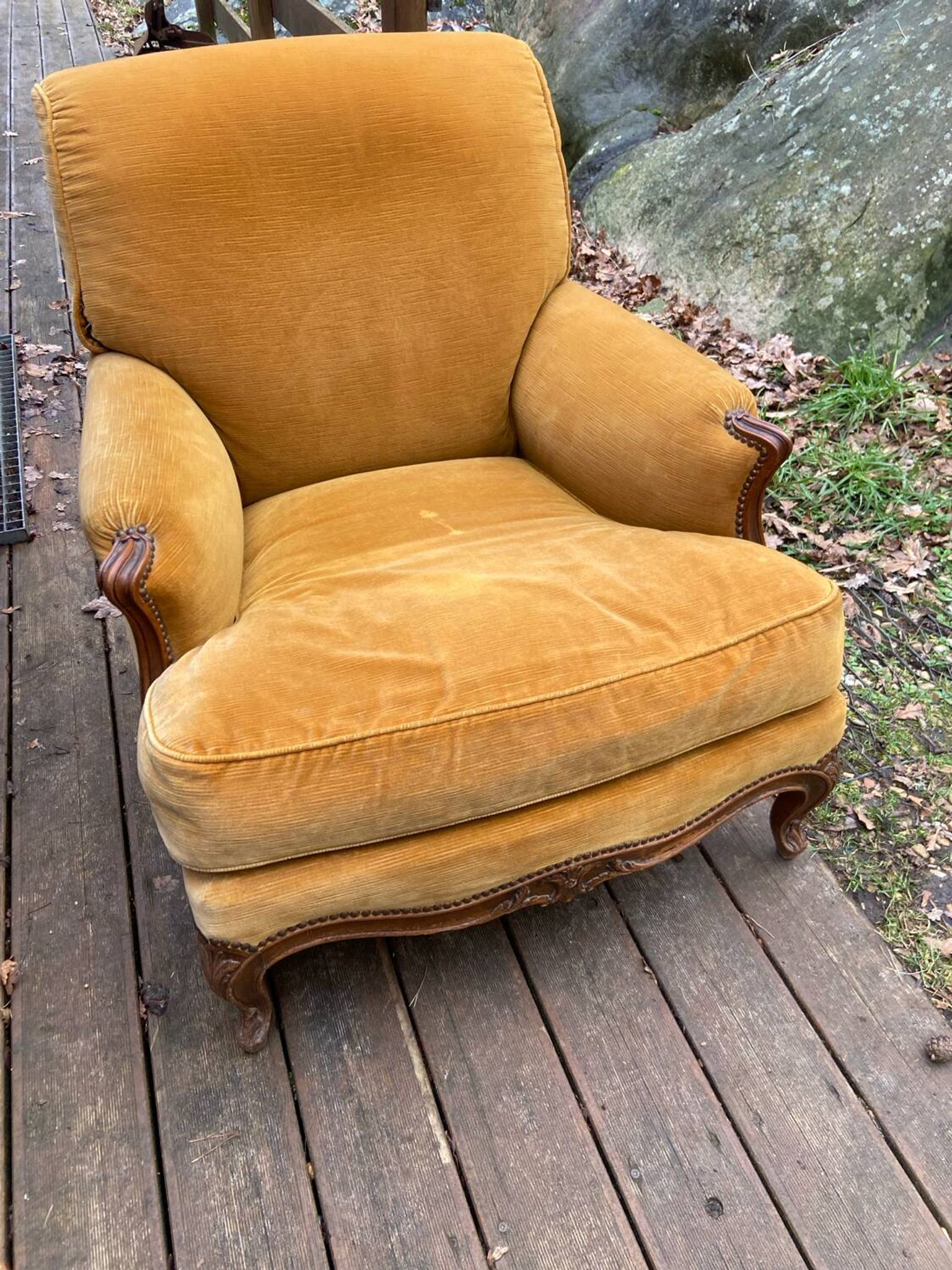 Fauteuil/bergère de style louis xv  début 20 eme