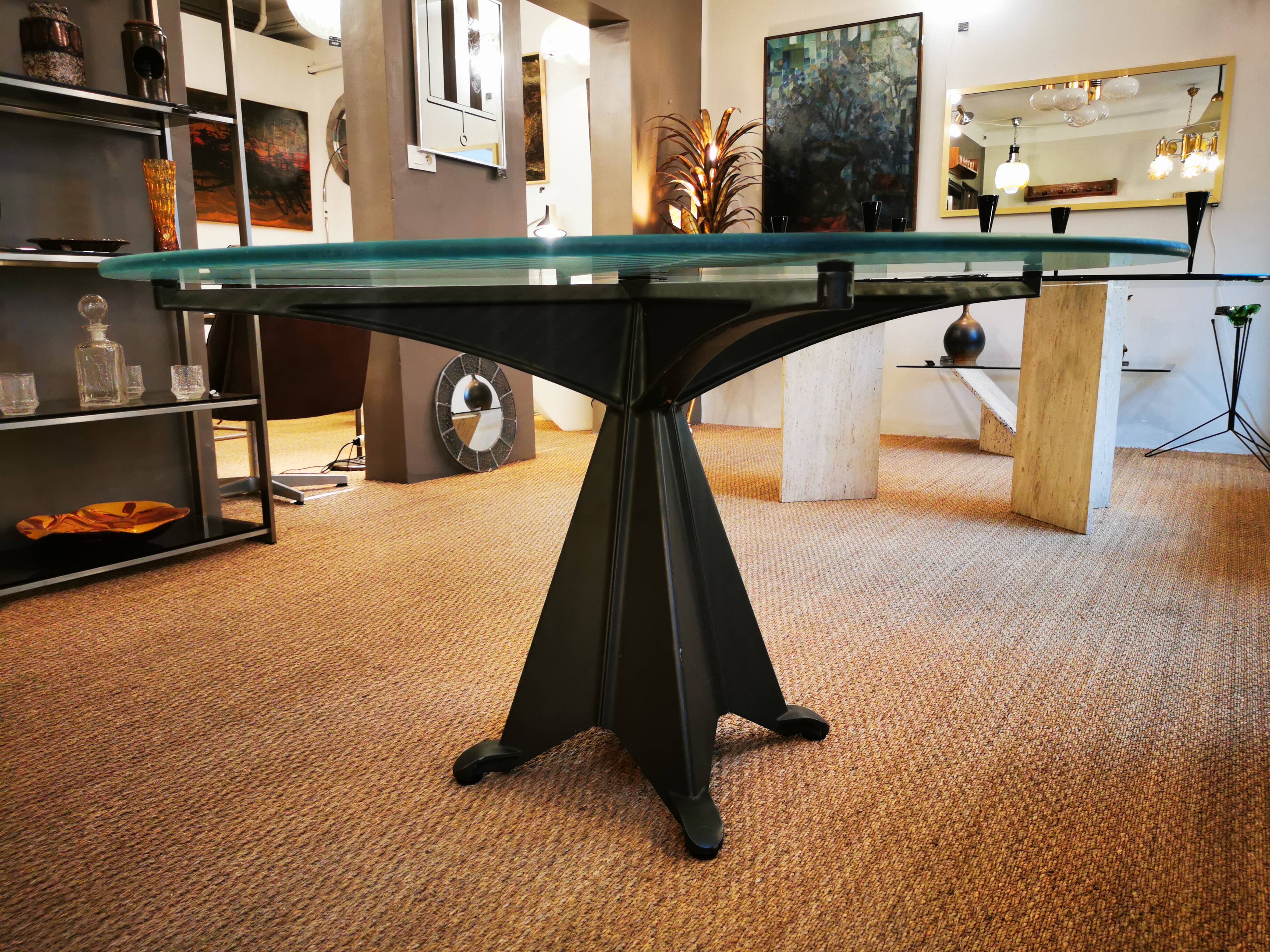 "Alada" designer dining table, Oscar TUSQUETS - 1980s