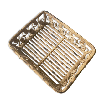 Rattan basket peacock
