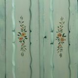 Green hand-painted wardrobe