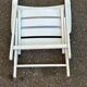 White folding garden armchair — Bistro style armchair