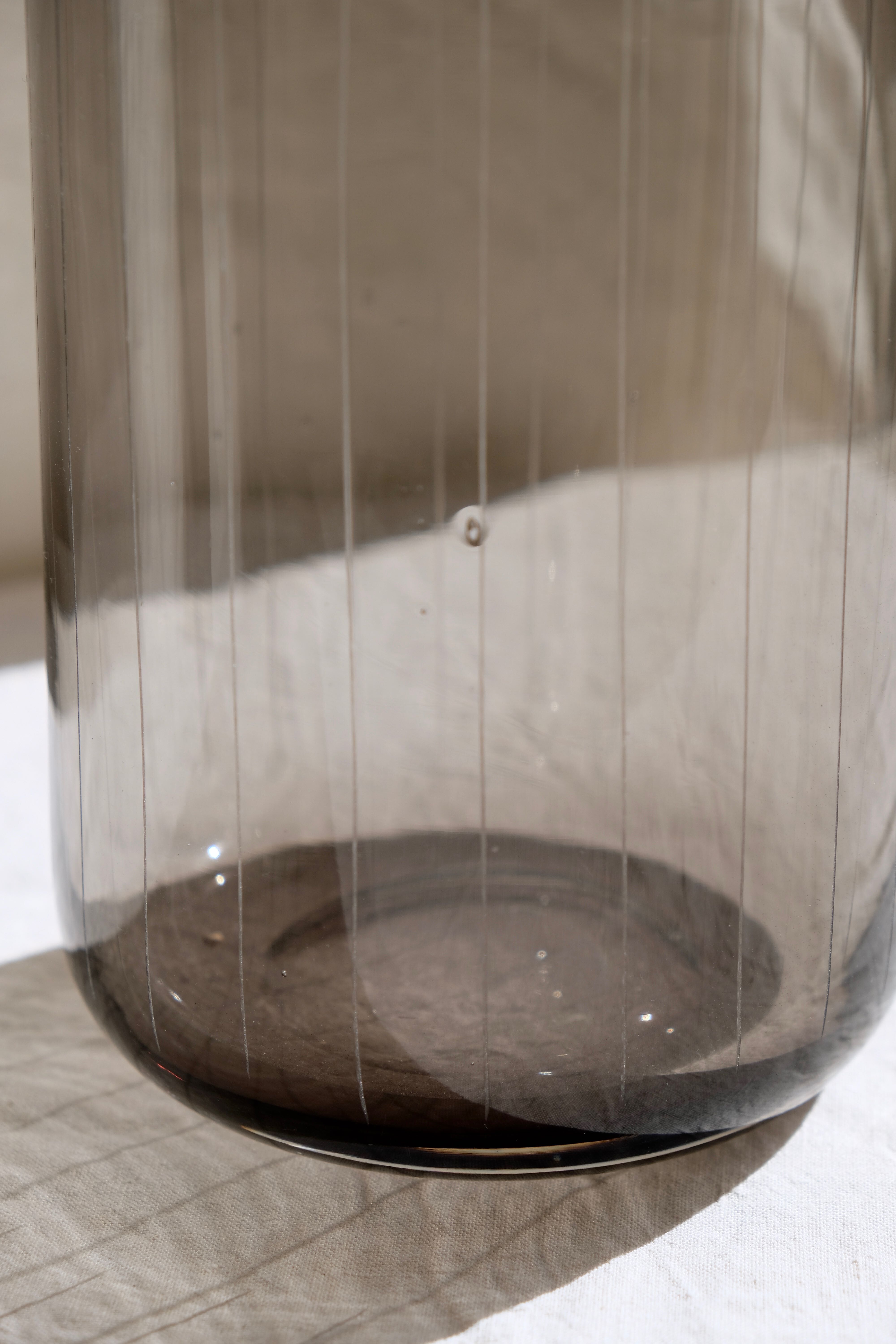 Vase mouth-blown glass 50s