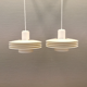 Hanging lamps from Danish ES Horn lighting, produced in the 80s.