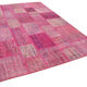 Handmade Oriental Contemporary 207 cm x 304 cm Pink Patchwork Rug