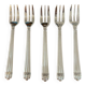 Christofle aria 5 cake forks, dessert very good condition