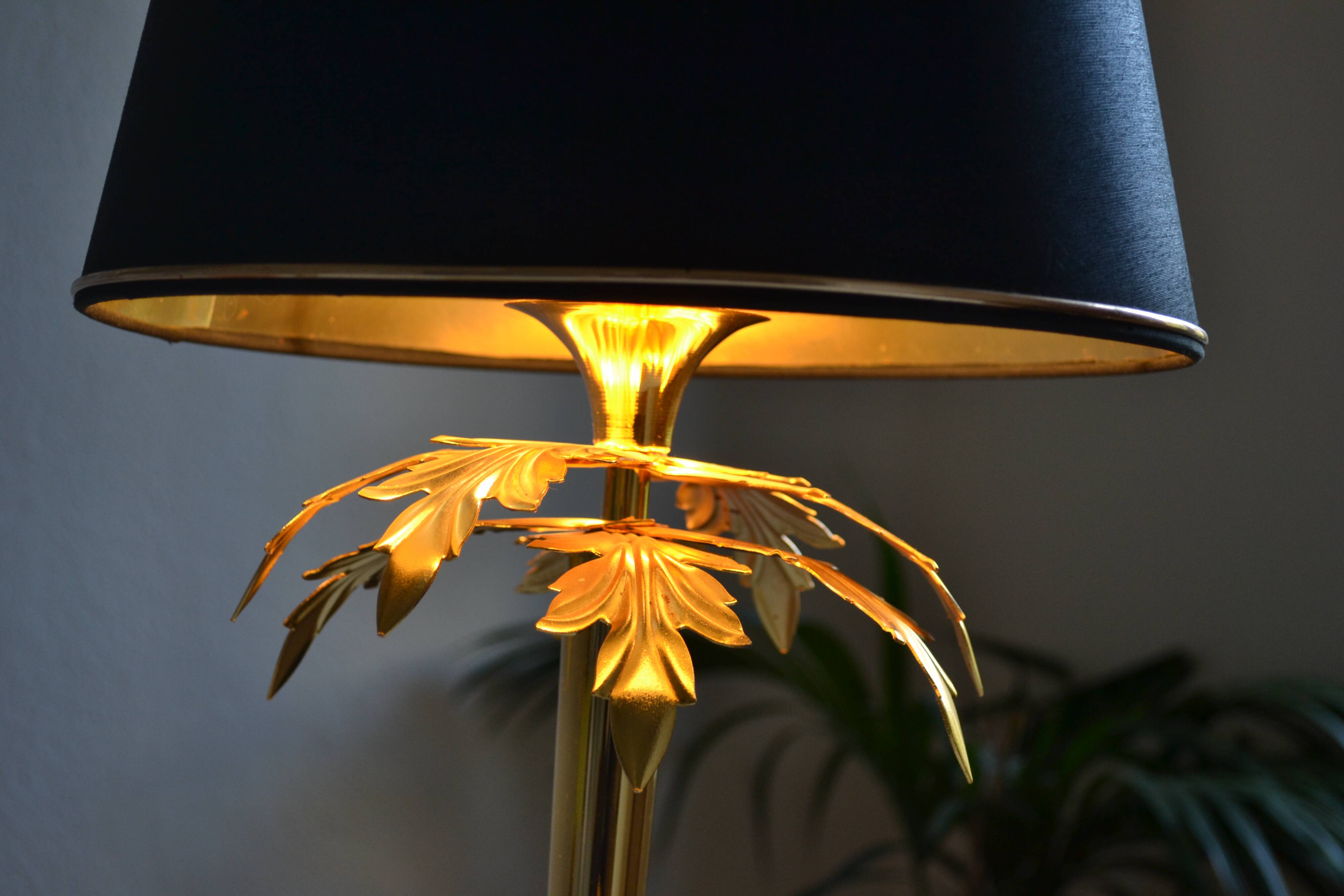 “Palm tree” lamp chandelier Deknudt Belgium