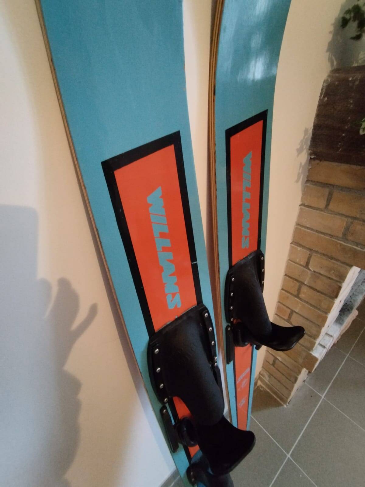Pair of vintage water skis