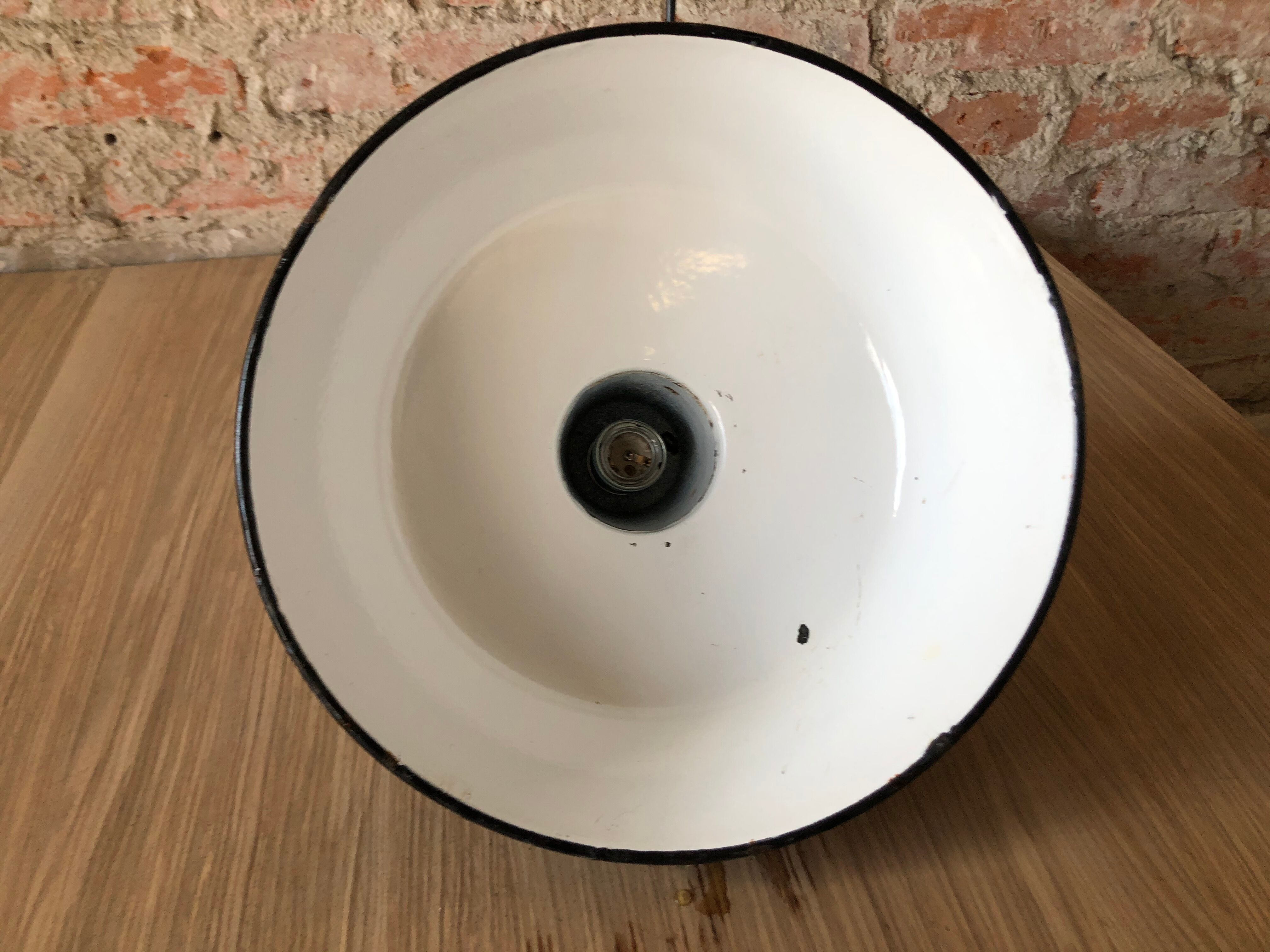 Industrial Factory hanging lamp from Wikasy A23, 1960s