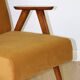 Classic vintage golden velvet armchair Jade - like Chierowski model - 2 pieces available