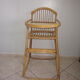 High chair child rattan of the years 60