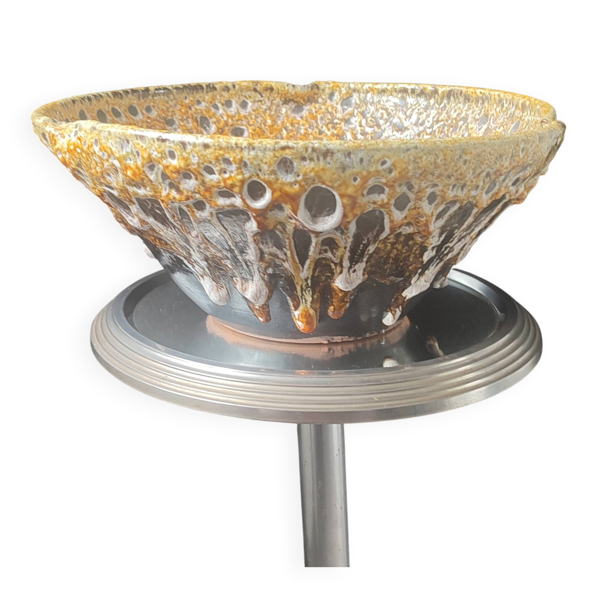 Large Coupe "Fat Lava" Volcanic Character Piece (1960/70)