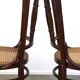 4 antique wooden and cane bistro chairs