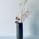 Signed ceramic tubular vase