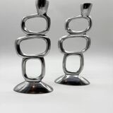 Pair of candlesticks "Circle" – Matthew Hilton, 1980s