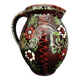 20th century Alsace glazed terracotta pitcher