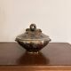Vintage Brown Stoneware Cassolette Pot by Lucien Talbot de la Borne