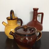 Lot of three vintage pitchers