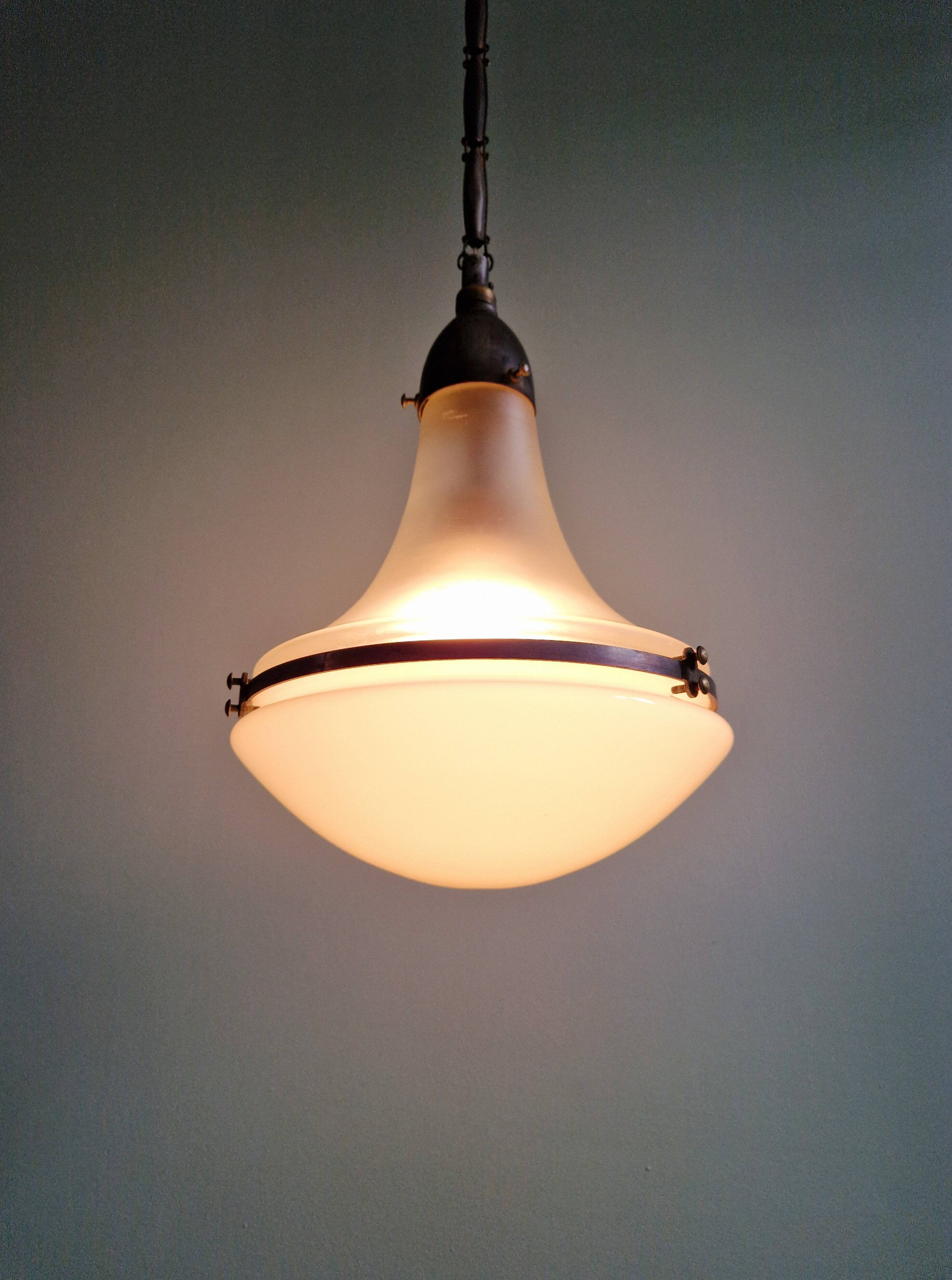 Luzette pendant, design by Peter Behrens, 1910s-20s.