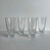 Set of 4 glasses with orangeade H: 12,5cm