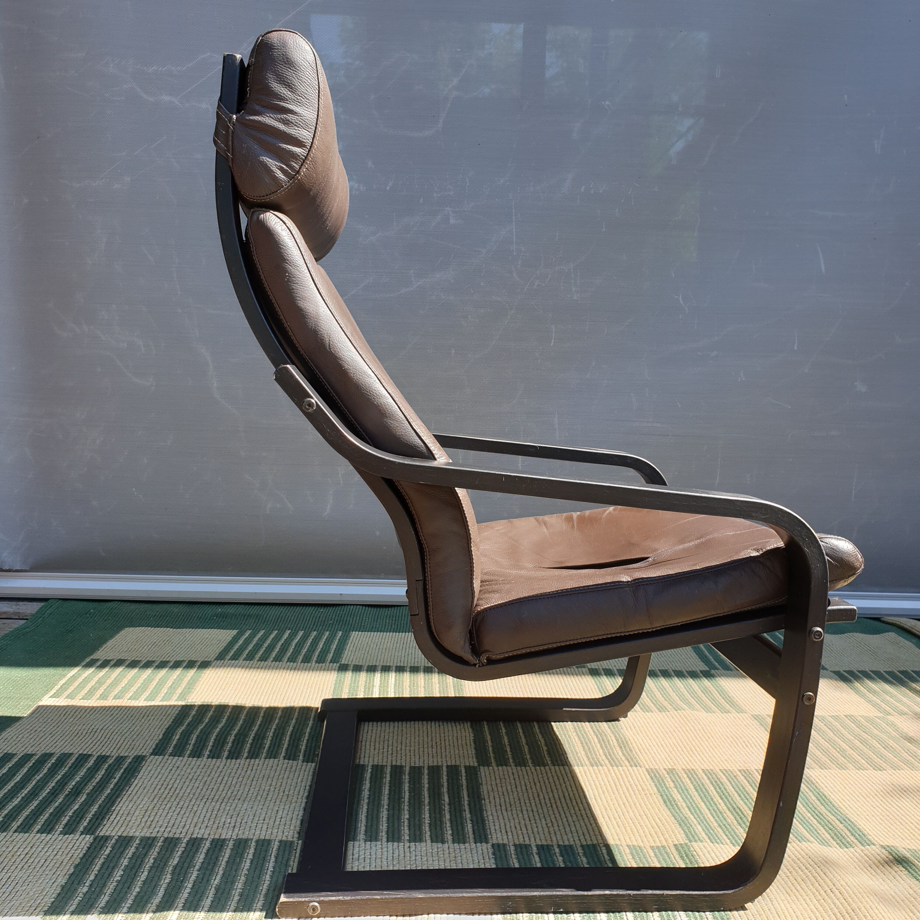 Fauteuil lounge poäng vintage ikéa 1999 cuir