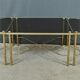 Tripartite Glass Coffee Table, Maison Baguès style – 1950