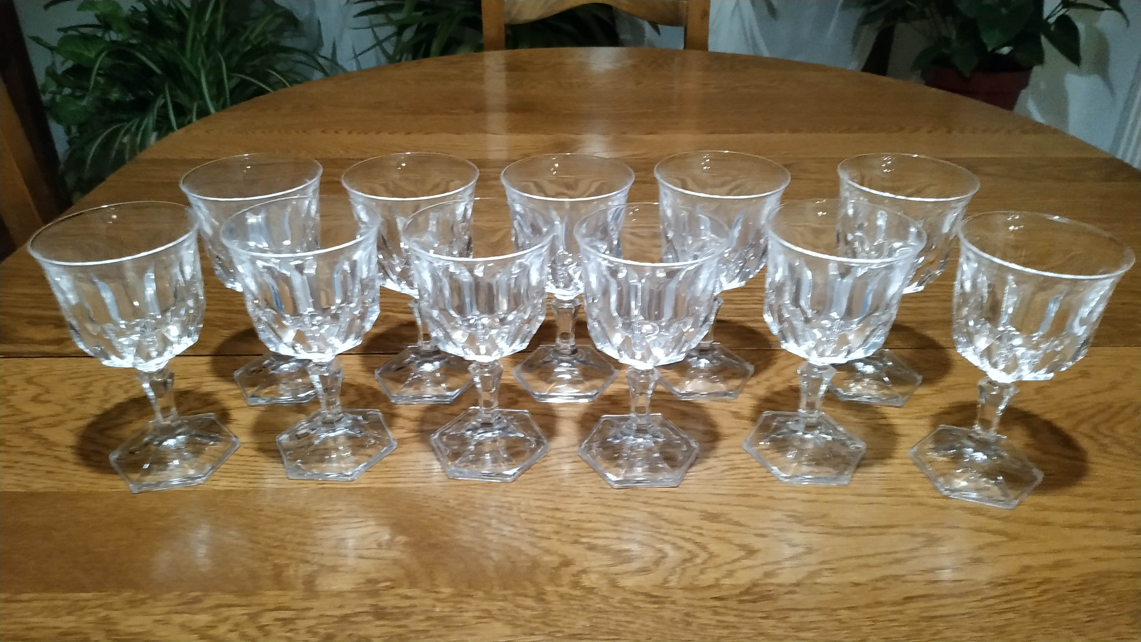 Lot 11 Crystal Crystal Glasses Chaumont Series