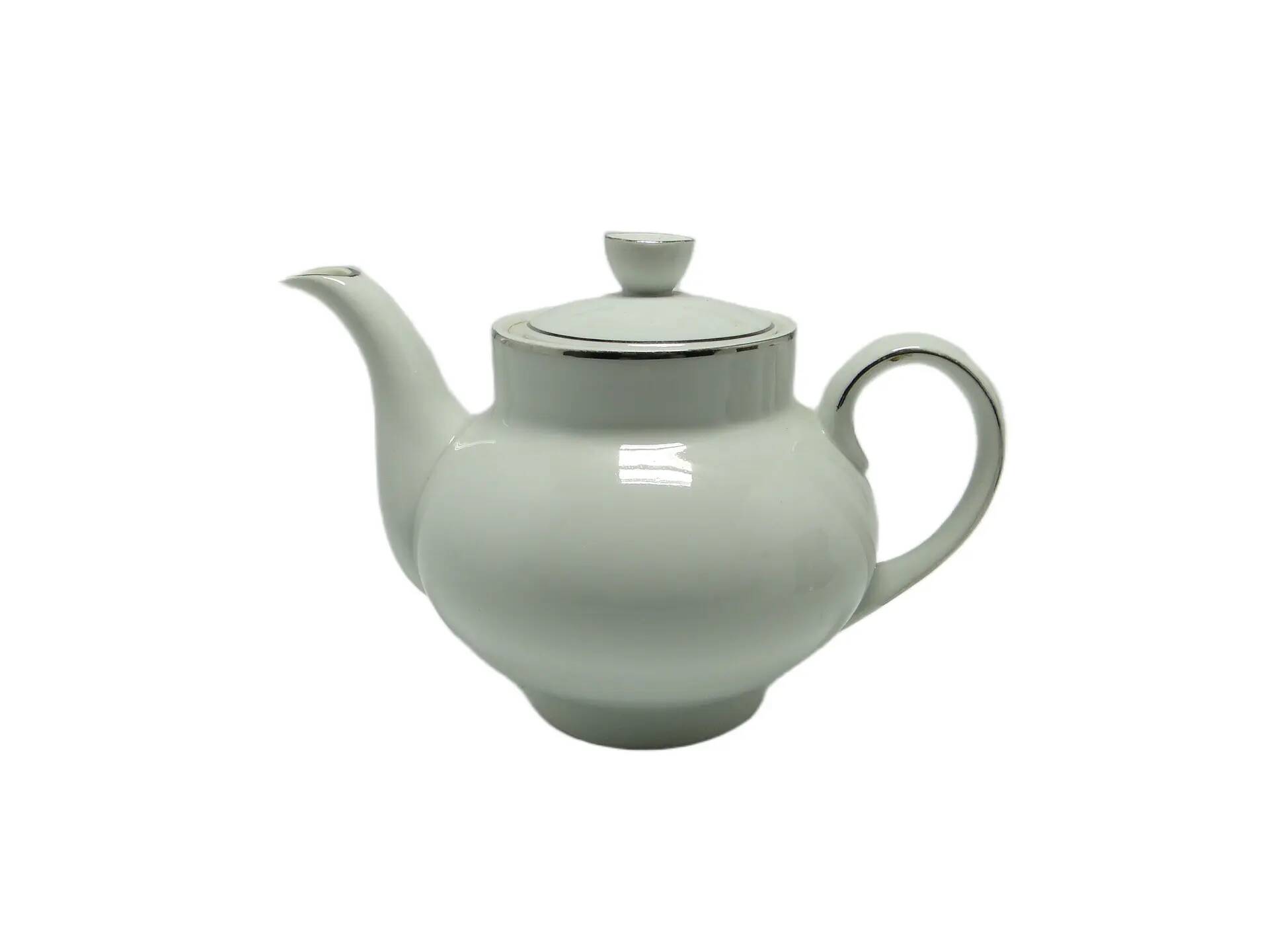 Ania teapot, mid-century modern, porcelain, Ćmielów, Poland, 1960s.