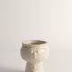 Scandinavian Modern White Porcelaine Face Vase by  Ancher Iversen, aida, Denmark