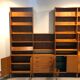 Danish large modular teak shelving unit bookcase, 70s