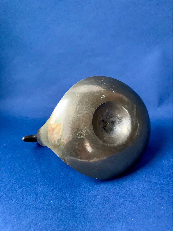 Brass swan candle holder