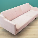 Pink velvet sofa, Danish design, 80's, production: Denmark