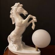 White horse lamp from the 1970s.