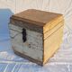 Old teak chest with original unbleached patina