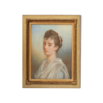 Portrait of a woman in Pastel