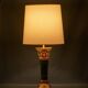 Pair of hand-painted ceramic table lamps in Dutch Art Nouveau–Art Deco style, 1910–1917.