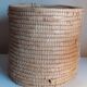 Panière corbeille ronde vintage en paille