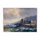 Tableau HST marine attributed to Charles Euphrasie Kuwasseg, 19th century.